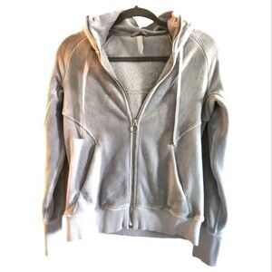 Athleta Triumph Double Cozy Karma Full Zip Velour Hoodie. Size XS  EUC